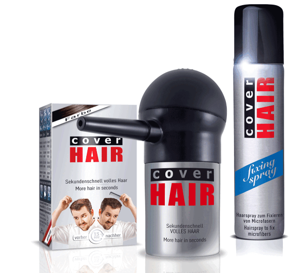 Kombiset4: 1x Cover Hair 14g + Fixing Spray + Pumpsprayaufsatz