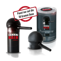 Kombiset2: 1x Cover Hair 30g black + Fixing Spray + Pumpsprayaufsatz